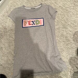 Fendi Heather Gray Kids T-Shirt